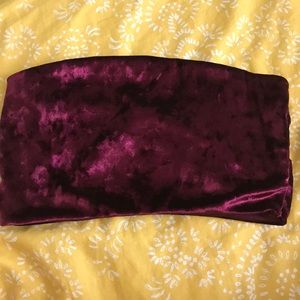 Carli Bybel x Missguided velvet bandeau!